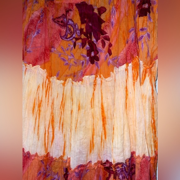 Women's Plus Size Artsy Boho Floral Skirt - Picture 5 of 6